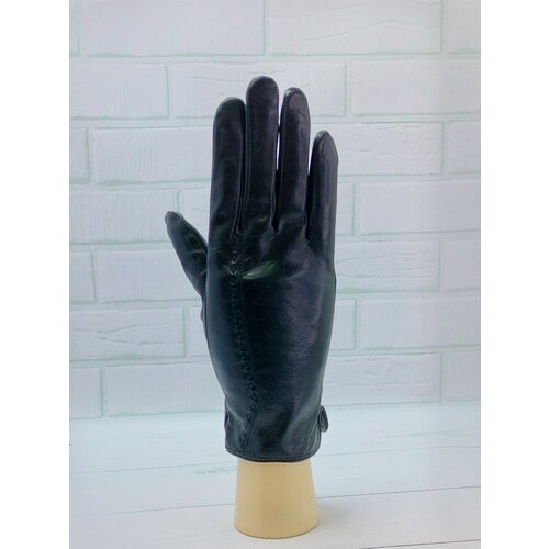 Перчатки Elma, демисезон/зима, натуральная кожа, размер 8, черный