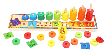 Развивающая игрушка TopBright Rainbow Donuts Count & Match Numbers