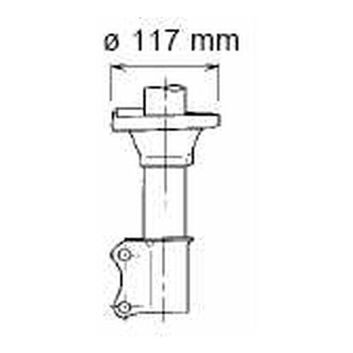 фото Амортизатор подвески kayaba 332080 для hyundai accent i kyb