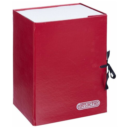 Купить Короб архивный Attache (240x160x330мм, 150мм, до 1500л., складной, бумвинил) красный