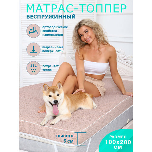 Матрас-топпер 100х200 беспружинный