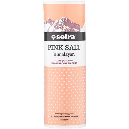 Соль Setra розовая мелкая, 250 г