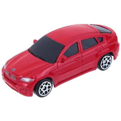 Внедорожник RMZ City BMW X6 (344002S) 1:64, 7.6 см, красный машинка металлическая uni fortune rmz city 1 43 bmw x6 без механизмов цвет красный 12 5 x 5 6 x