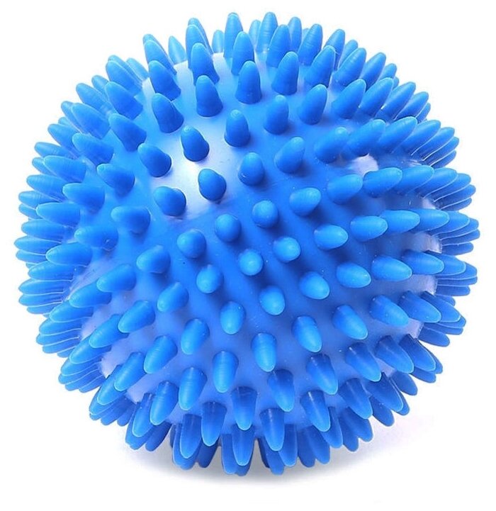 Мяч массажный для фитнеса, йоги, пилатеса и МФР, диаметр 8.5 см, синий - фотография № 1