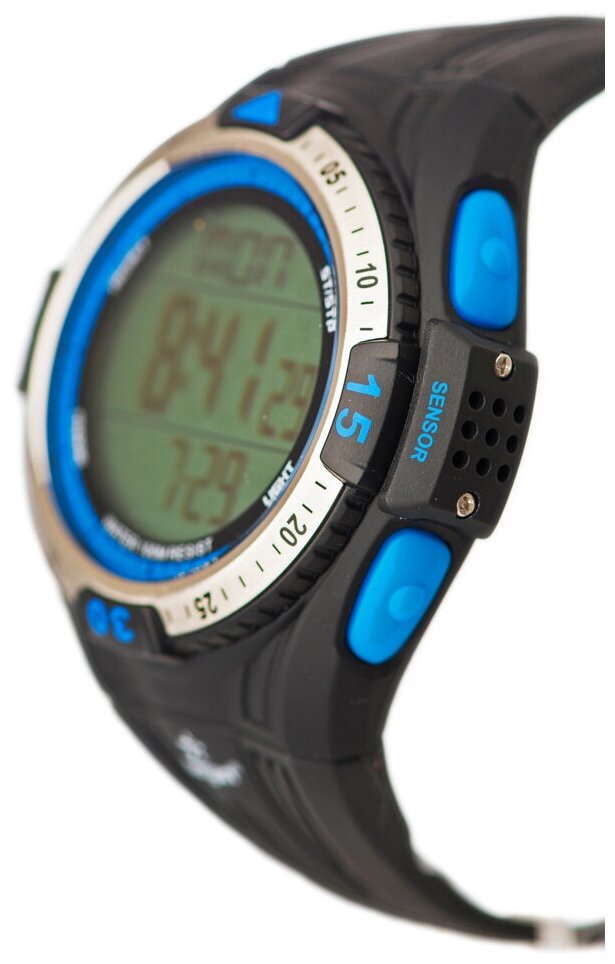 Водонепроницаемые спортивные часы с глубиномером Sargan Вектор 100М, цвет синий