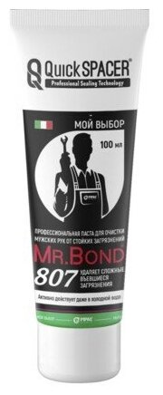 QuickSPACER Mr.Bond 807 Паста для очистки мужских рук от стойких загязнений 100г