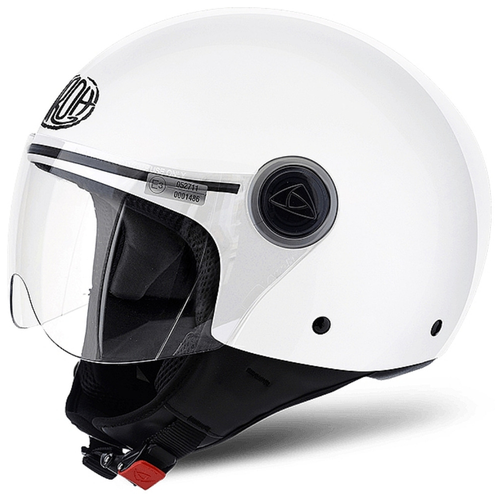 фото Шлем открытый airoh compact pro, глянец, белый, размер xs airoh helmet