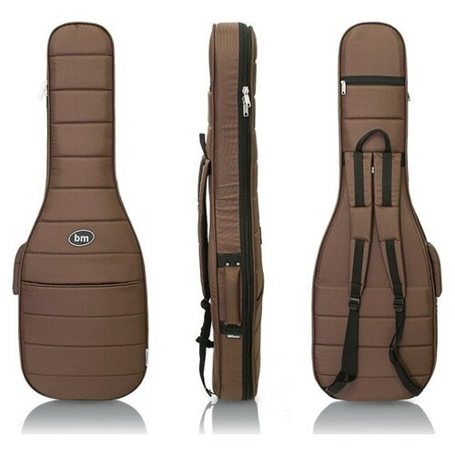 фото Чехол для электрогитары bag&music electro slim (коричневый)