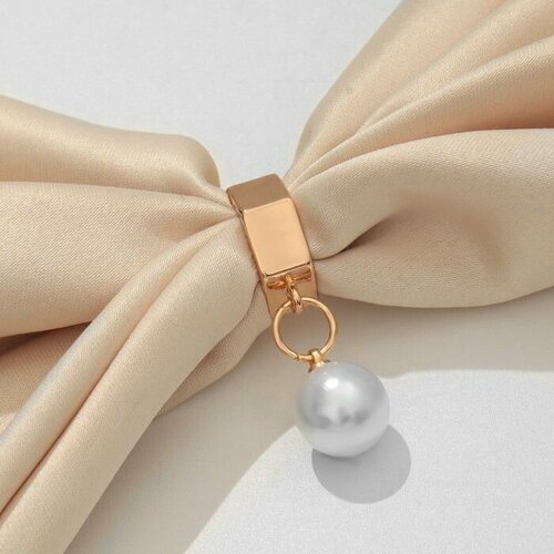 фото Зажим для платка, пластик, белый made in china