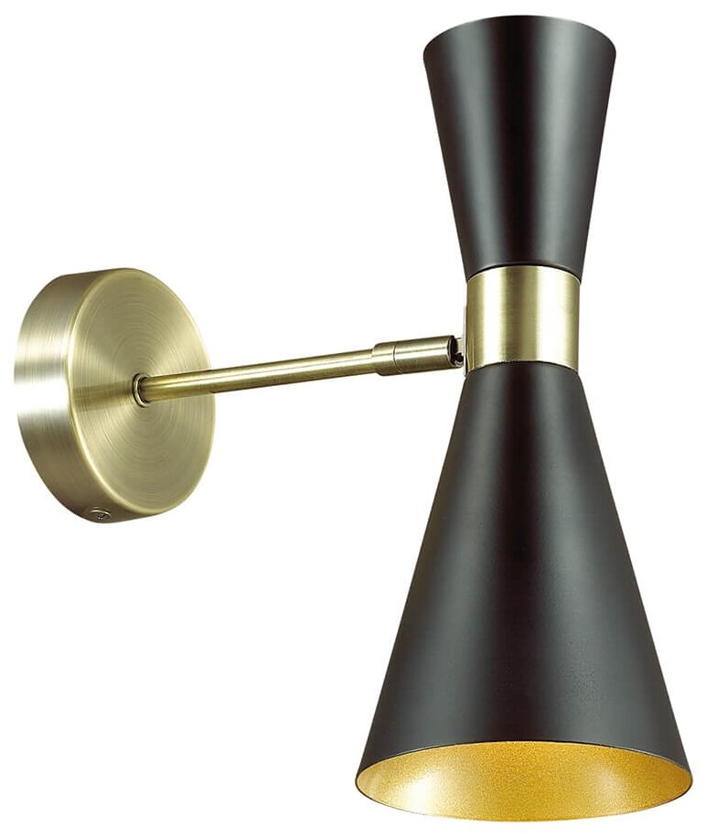 Настенный светильник Lumion Quinn 3662/1W, E14, 60 Вт, кол-во ламп: 1 шт, цвет арматуры: бронзовый, цвет плафона: белый