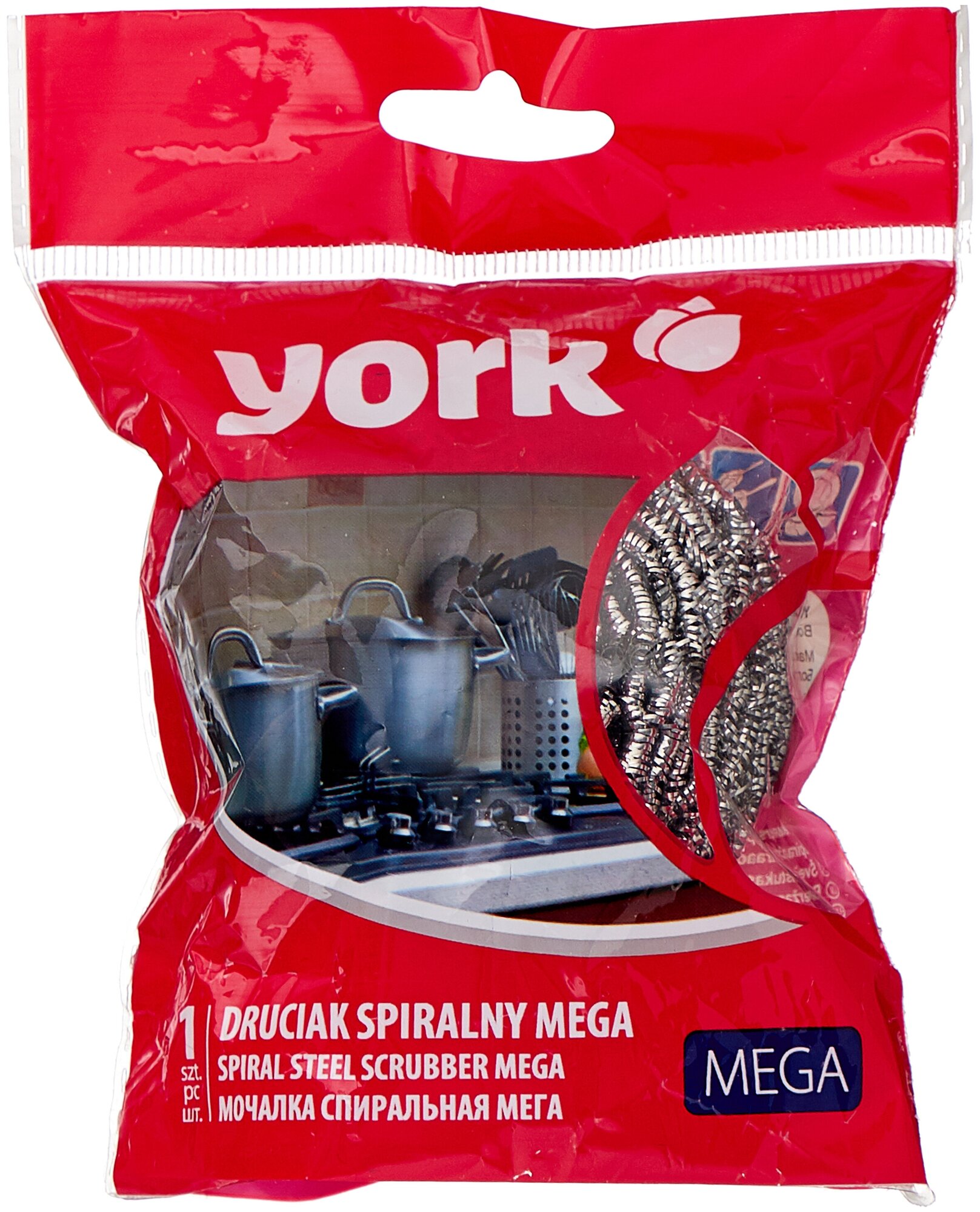 Мочалка спиральная York Мега