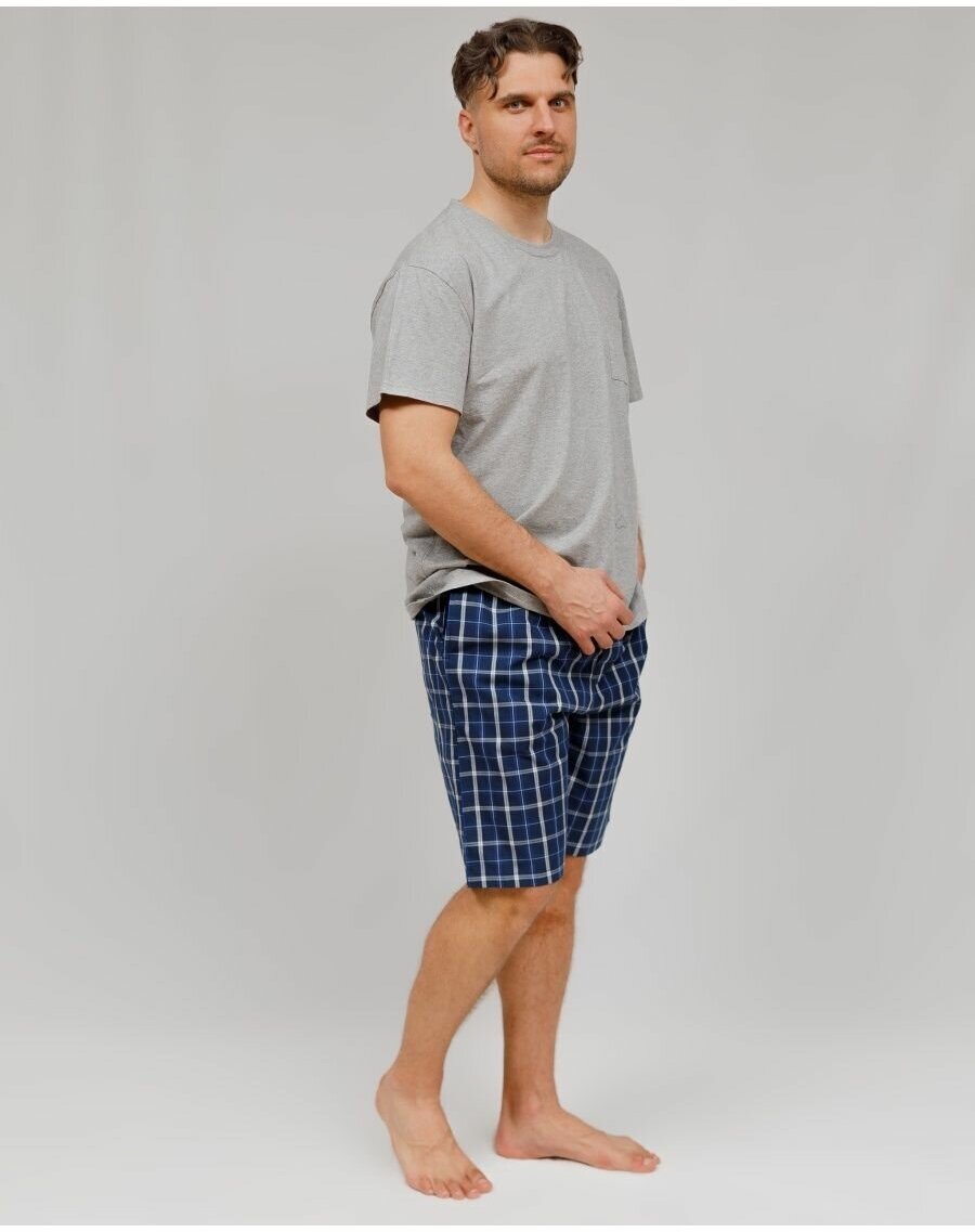 Пижама с шортами и футболкой костюм домашний хлопок_размер50;52 - фотография № 4