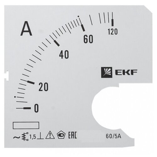 EKF Шкала сменная для A721 60/5А-1,5 s-a721-60