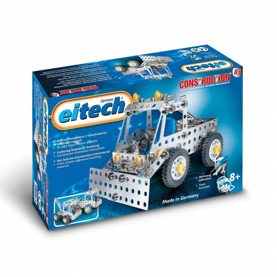Конструктор Eitech металл, Дорожная техника 3 в 1, 170 дет. - фото №5