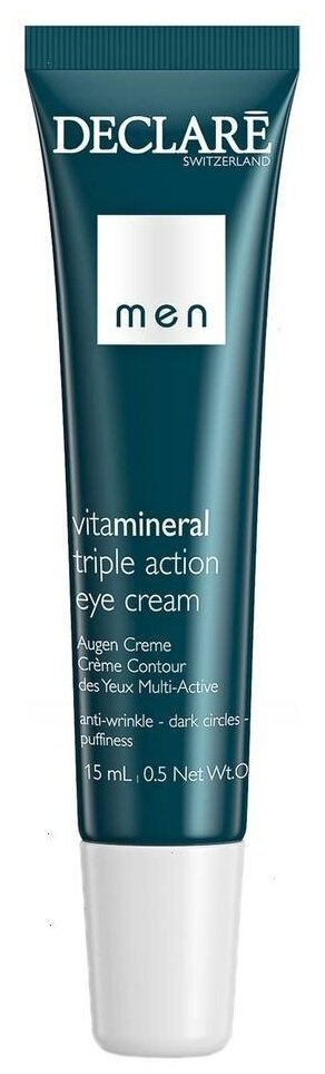 Declare Крем для кожи вокруг глаз Men Triple Action Eye Cream, 15 мл