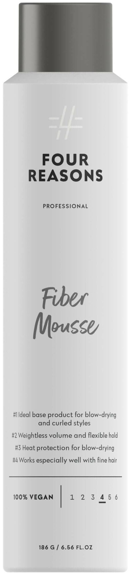 Структурирующая пенка для объема и подвижной фиксации Four Reasons Professional Fiber Mousse 200 мл