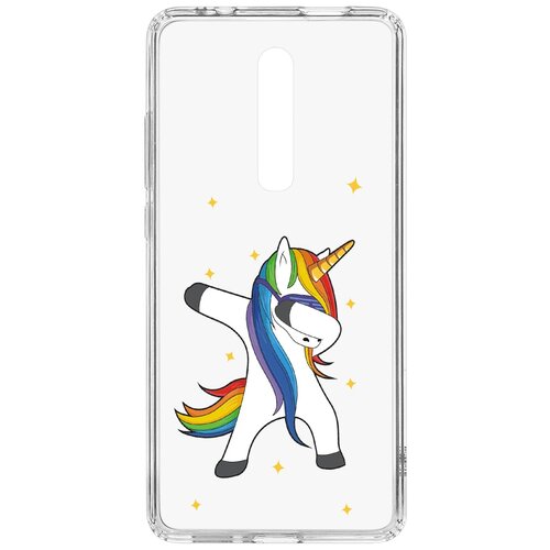 фото Чехол на xiaomi mi 9t kruche print единорожка