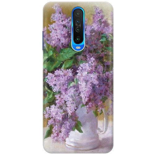фото Cиликоновый чехол на xiaomi redmi k30 / сяоми редми к30 с принтом "букет сирени" gosso