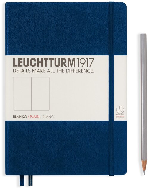 Записная книга Leuchtturm1917 342924 темно-синий A5, 124 листа, темно-синий