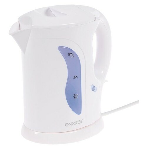 фото Чайник электрический energy e-207, пластик, 1.2 л, 900 - 1100 вт, белый 4412159