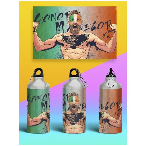 фото Бутылка спортивная, туристическая фляга, 500мл конор макгрегор ufc - 338 brutbottle