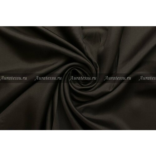 Ткань Шелк-диагональ тёмный хаки, ш100см, 0,5 м