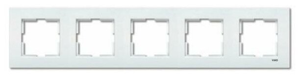 фото Рамка пятиместная Vi-Ko "Karre", горизонтальная, белая