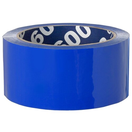 Клейкая лента упаковочная (скотч) синяя Unibob 600, 48мм*66м*45мкм, 6 шт в упаковке