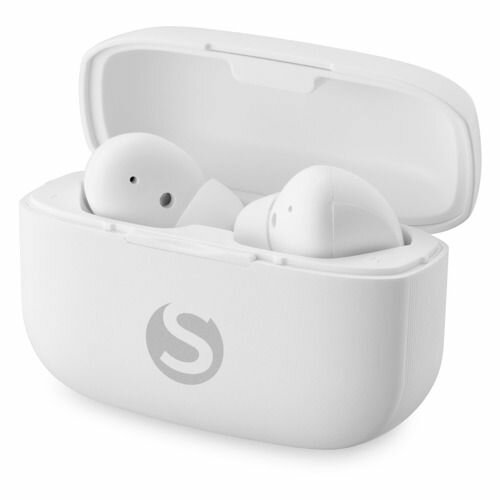 Наушники SunWind SW-WH203, Bluetooth, внутриканальные, белый [sw-wh203w]