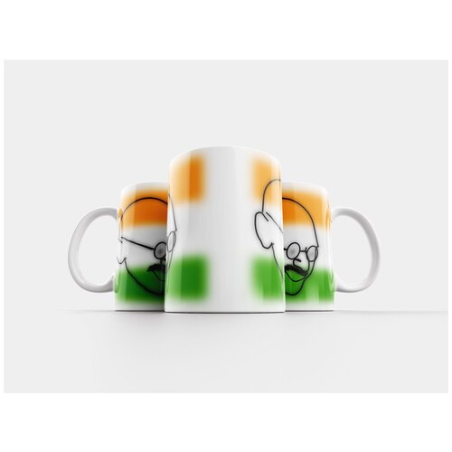 фото Кружка "махатма ганди, индия, лицо" 320 мл lotsprints