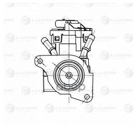 Клапан Egr (Рециркуляции Выхл. Газов) Luzar арт. LVEG2601