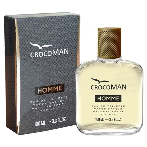 Туалетная вода мужская CrocoMAN Homme, 100 мл