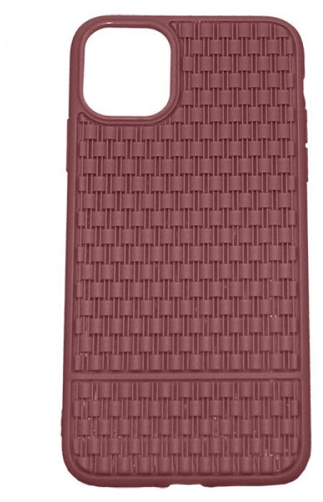 Рельефный силиконовый чехол Плетение для iPhone 11 Pro Max