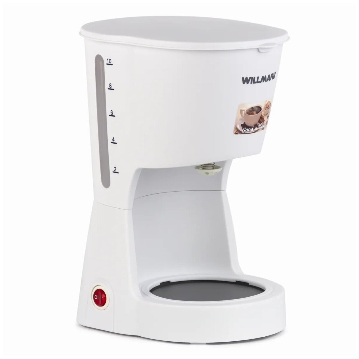 Кофеварка капельная WILLMARK WCM-1350D белый - фотография № 3