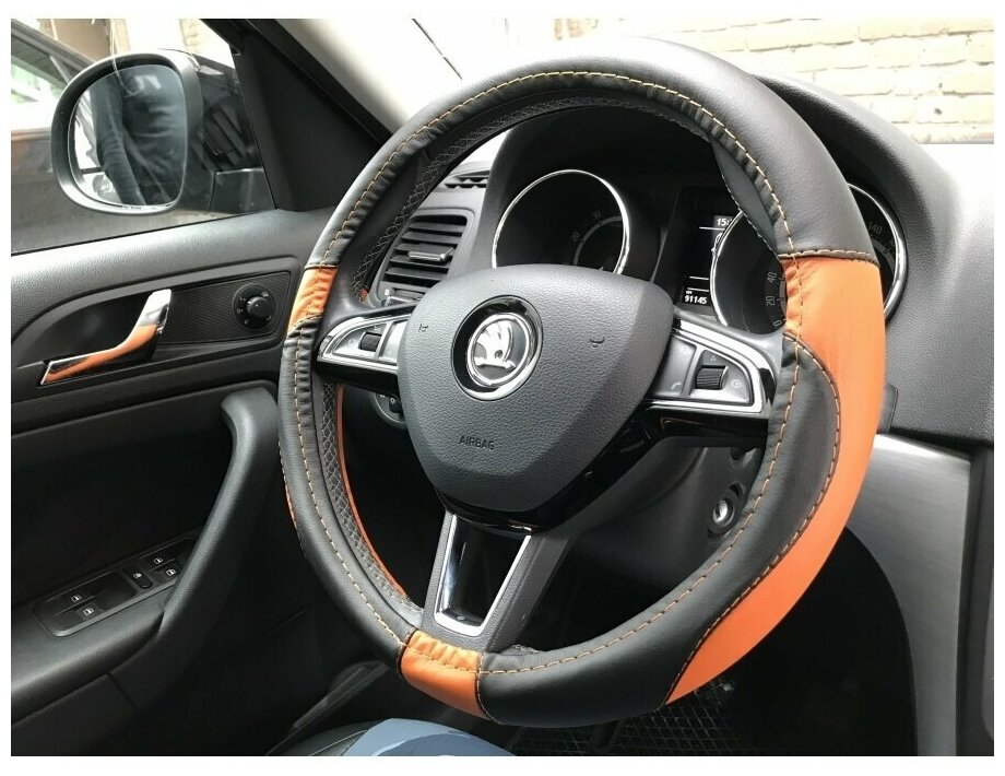 Оплетка на руль VAZ Лада Х рей, Х рэй Кросс (ВАЗ Лада X-ray Cross), М ...