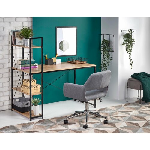 Стол письменный HALMAR NARVIK B1 черный дуб сонома 11110₽