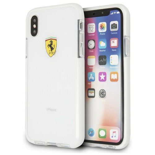 Чехол CG Mobile Ferrari On-Track Shockproof Hard TPU для iPhone X/XS, цвет Прозрачный (FEGLHCPXWH)