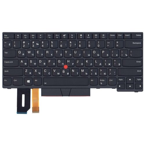 Клавиатура для ноутбука Lenovo ThinkPad E480 E485 черная с подсветкой 5740₽