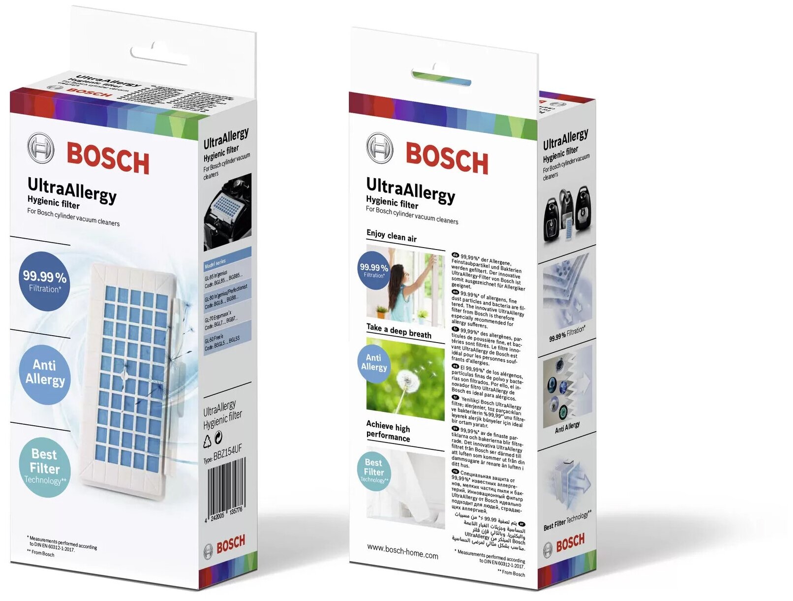 НЕРА-фильтр BOSCH , 1 шт., для пылесосов Bosch GL50, GL70, GL580, GL85 - фото №2