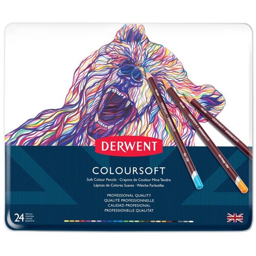 Derwent Цветные карандаши Coloursoft, 24 цвета (0701027) разноцветный