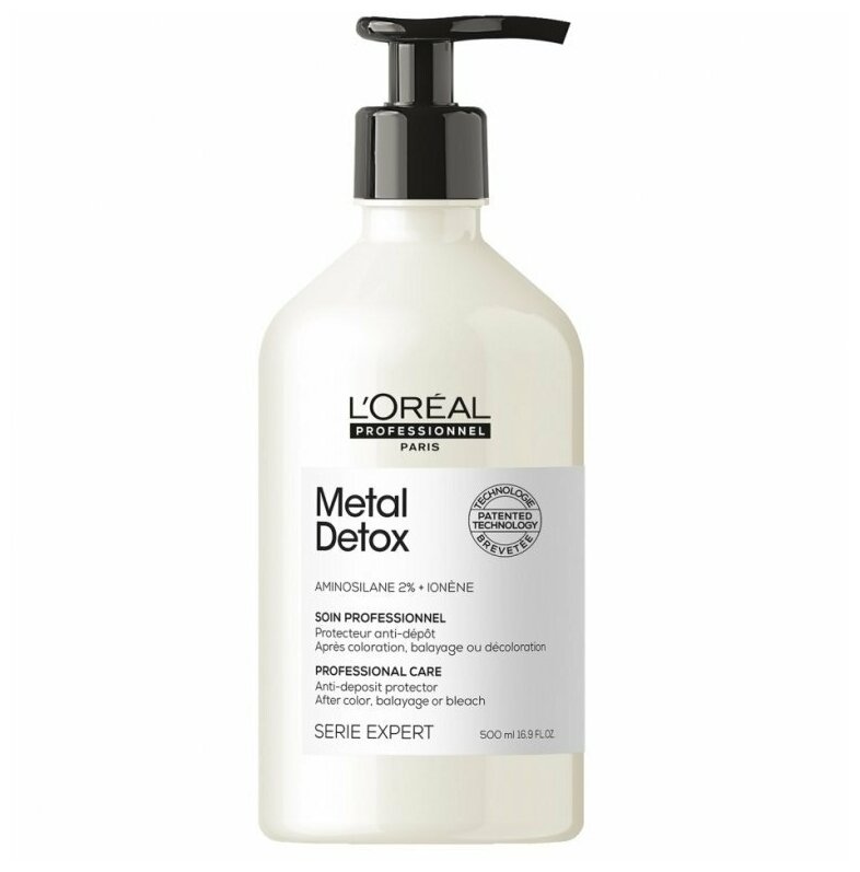 L`oreal Professionnel Serie Expert Metal Detox Смываемый уход для восстановления окрашенных волос 500 мл