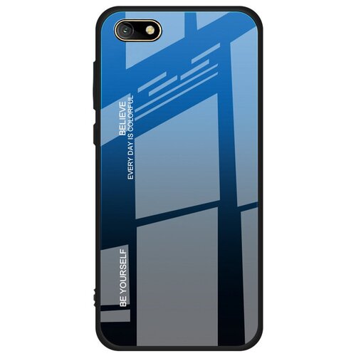 фото Чехол-бампер mypads для google pixel 3 стеклянный из закаленного стекла с эффектом градиент зеркальный блестящий переливающийся синий