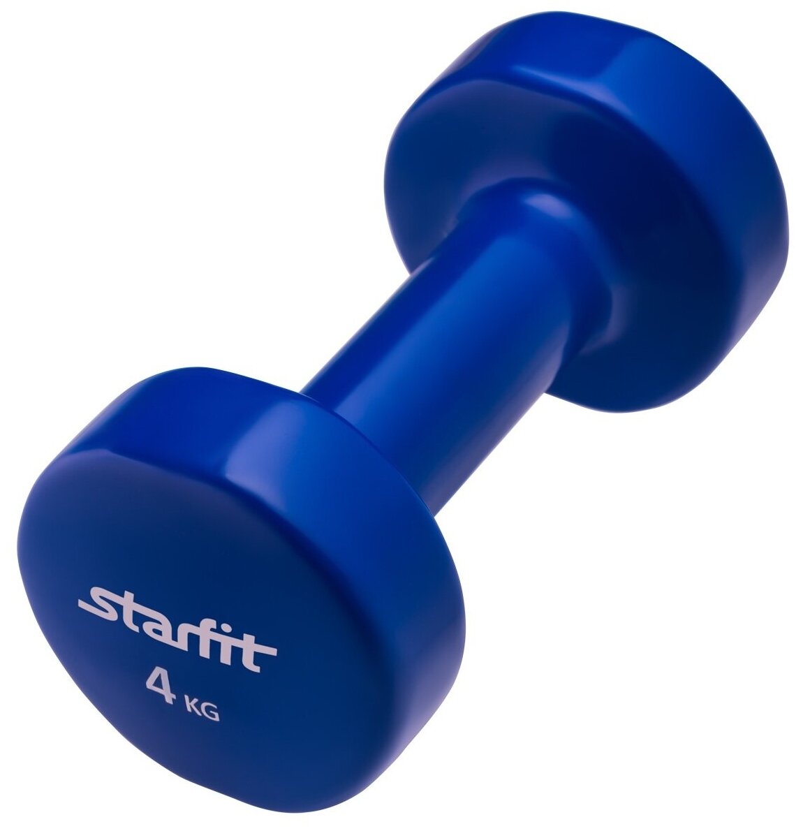 Гантель виниловая StarFit DB-101 4 кг темно-синяя