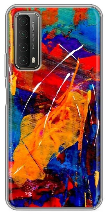 Дизайнерский силиконовый чехол для Хуавей П Смарт 2021 / Huawei P Smart (2021) Краски