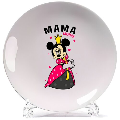 фото Тарелка coolpodarok прикол. семья. мама mouse