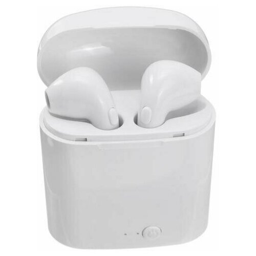 Наушники беспроводные LuazON i7S TWS Bluetooth 50 65950 мАч белые 628₽
