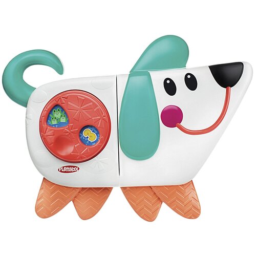 Развивающая игрушка Playskool Щенок с сюрпризом, белый игрушка развивающая игра с сюрпризом в коробке