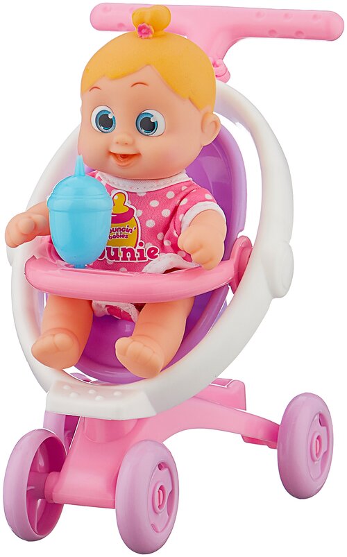 Кукла bouncin babies Бони с коляской, 16 см, 803004