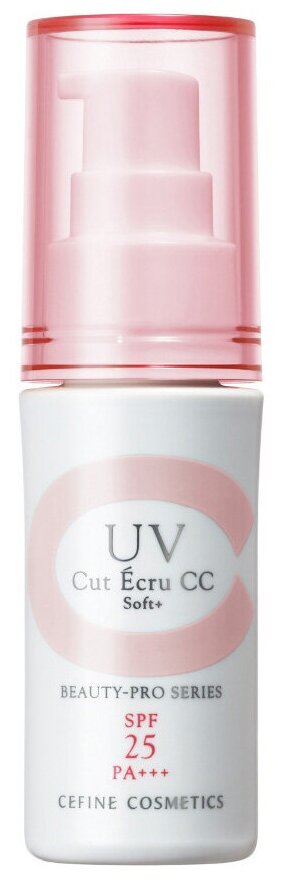 Cefine CC крем Uv Cut Ecru Soft Beauty Pro, SPF 25, 30 мл/30 г, оттенок: универсальный