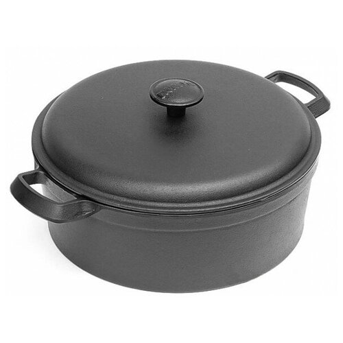 Чугунная кастрюля IWACHU 23,5см с крышкой, индукция